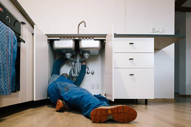 Professional Drain Cleaning technician working in Amherst, VA